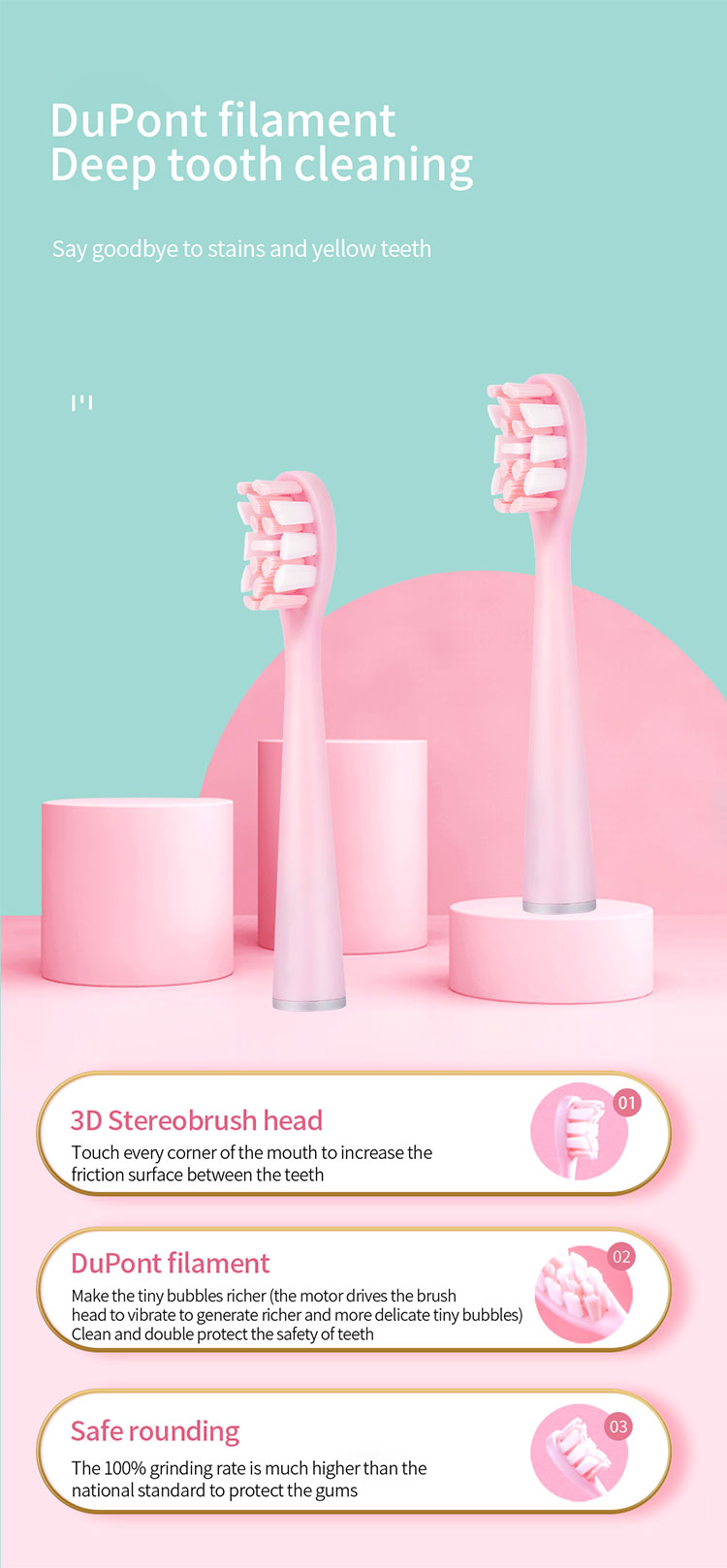 cepillo de dientes eléctrico oscilante sónico para el cuidado bucal (5)